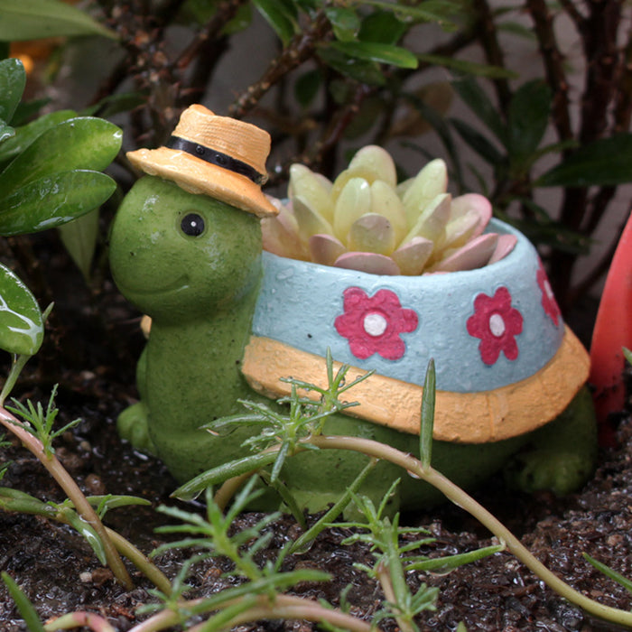 Charming Turtle Planter – Perfect for Succulents and Small Plants SBSM