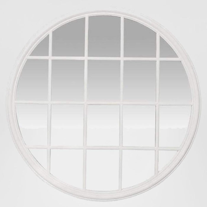Hamptons Round Mirror 1.2x1.2m White
