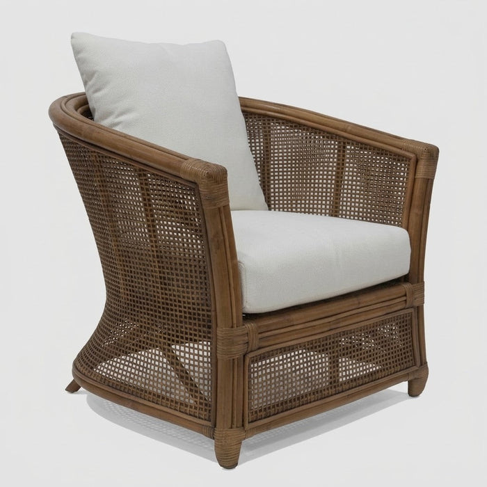 Cayman Armchair Rattan Cream Cushion