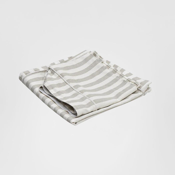 Slip Cover Only - Noosa Hamptons Ottoman Natural Stripe