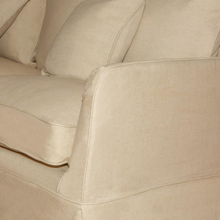 Slip Cover Only - Noosa Hamptons 2 Seat Sofa Beige