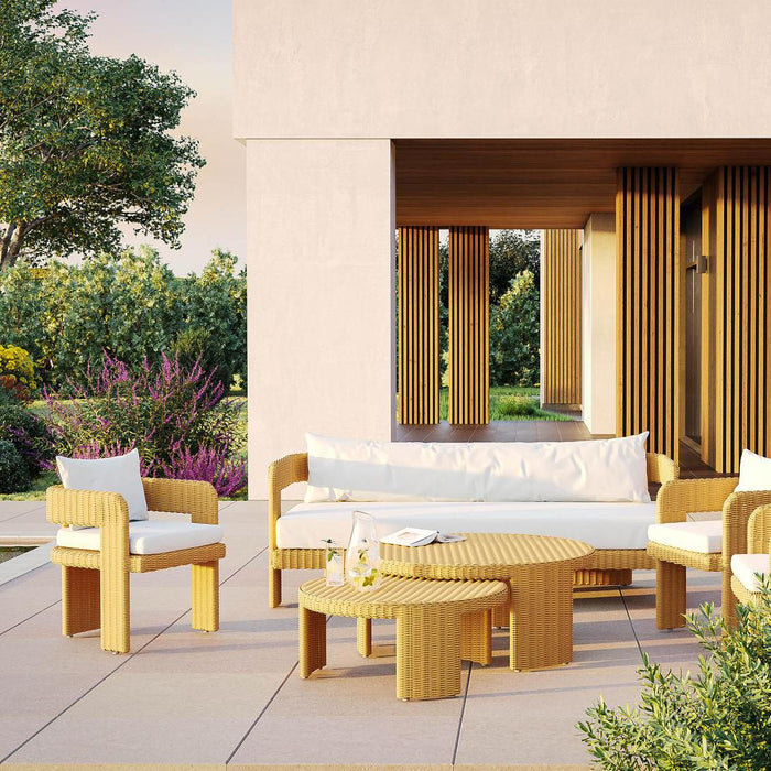Cassius Outdoor Occasional Dining Chair Natural
