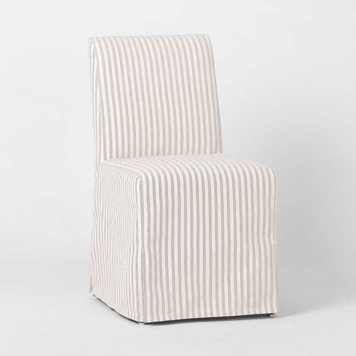 Slip Cover Only - Clifton Dining Chair Beige Stripe
