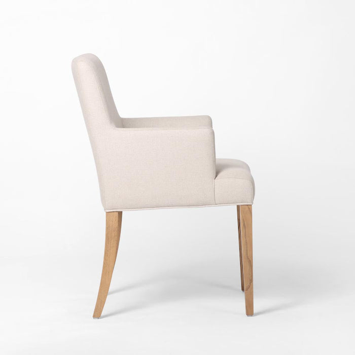 Clifton Dining Chair w/ Arms Beige