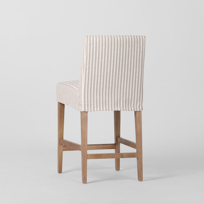 Slip Cover Only - Clifton Counter Stool Only Beige Stripe