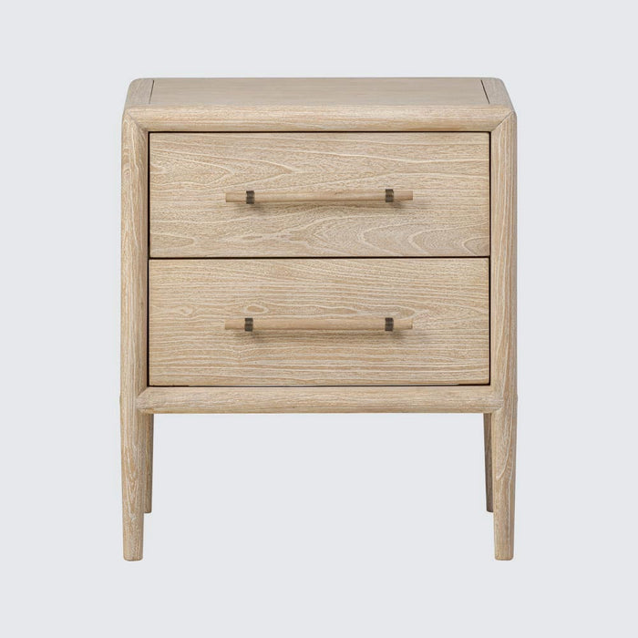 Bayview Bedside 2 Drawer?Natural Whitewash