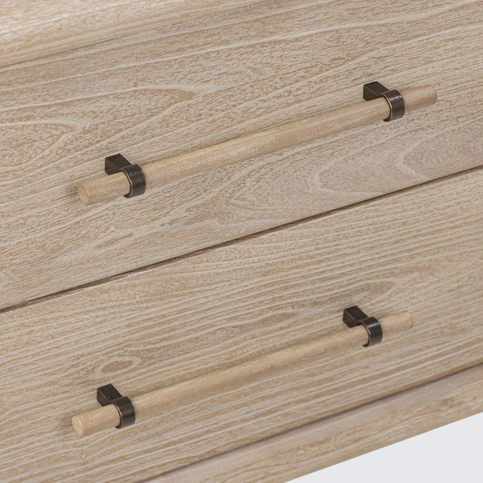 Bayview Bedside 2 Drawer?Natural Whitewash