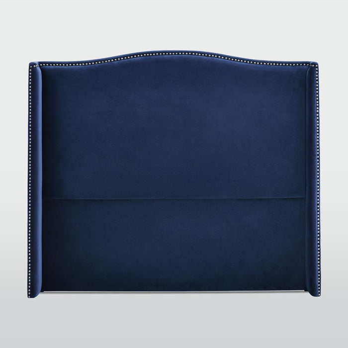 Mornington Bedhead King Blue Velvet