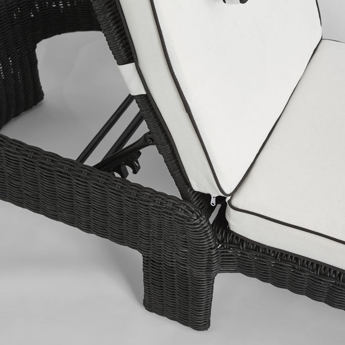 Cassius Sunlounge Outdoor Black