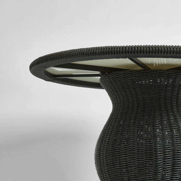Cassius Round Dining Table 120cm Outdoor Black