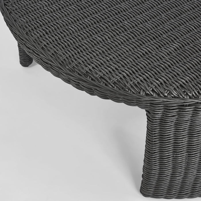 Cassius Outdoor Round Coffee Table Black
