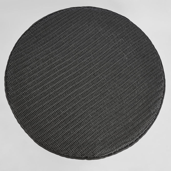 Cassius Outdoor Round Coffee Table Black