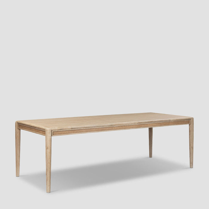 Bayview 240cm Dining Table Natural Whitewash