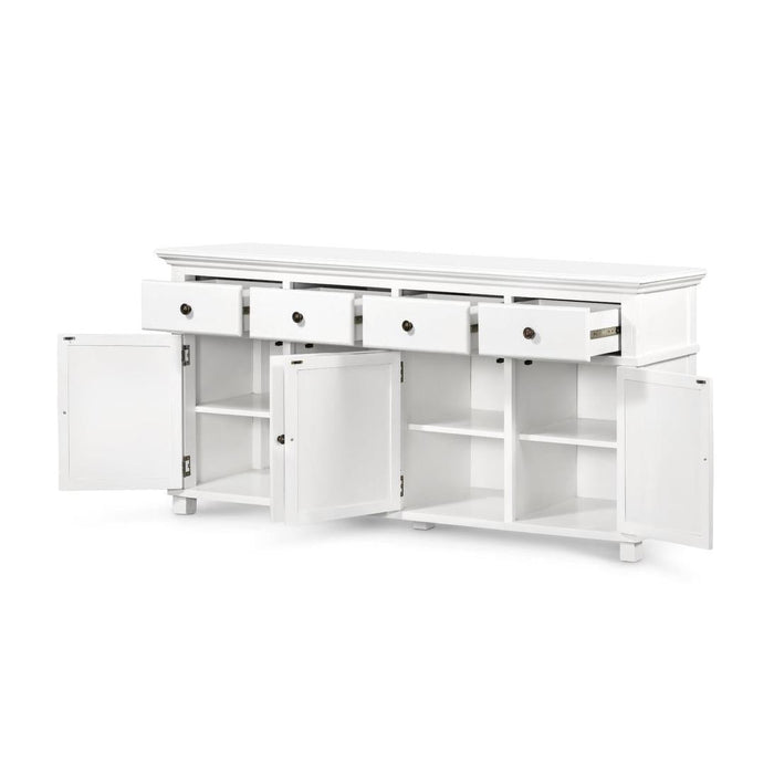 Sorrento 4 Door Hamptons 188cm Buffet White