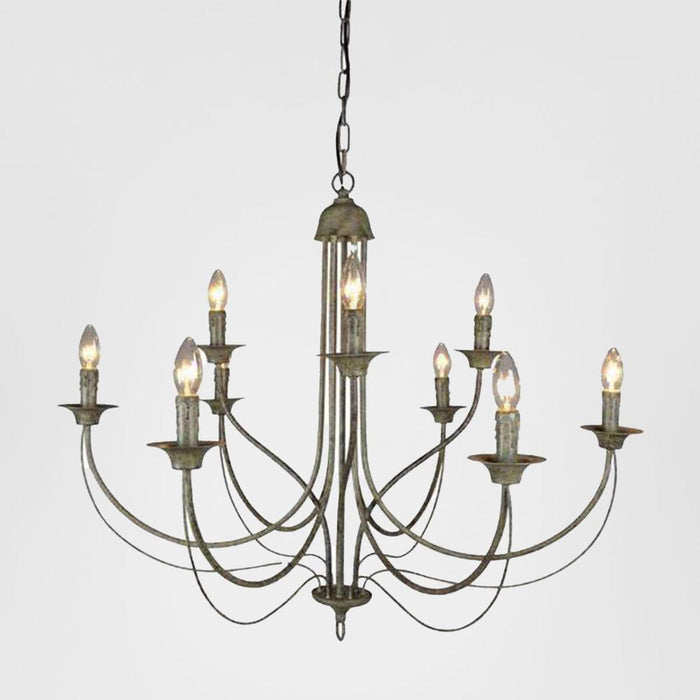 Taupe Chandelier with 9 Lights