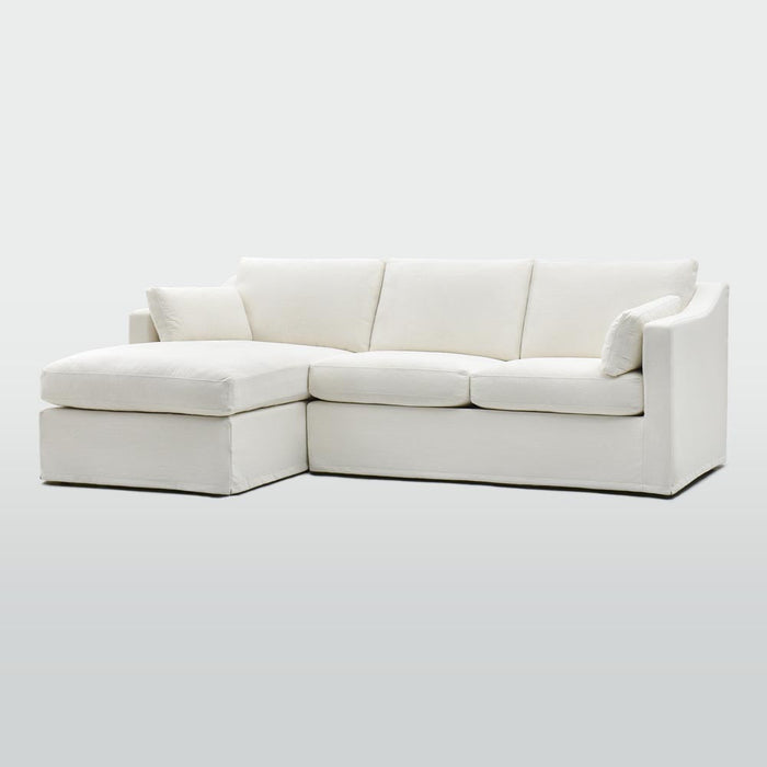 Clovelly 3 Seater Left Chaise Sofa Ivory Covers Only