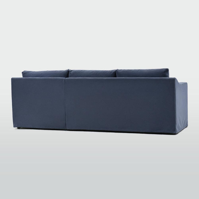 Clovelly 3 Seater Right Chaise Sofa Navy Covers Only