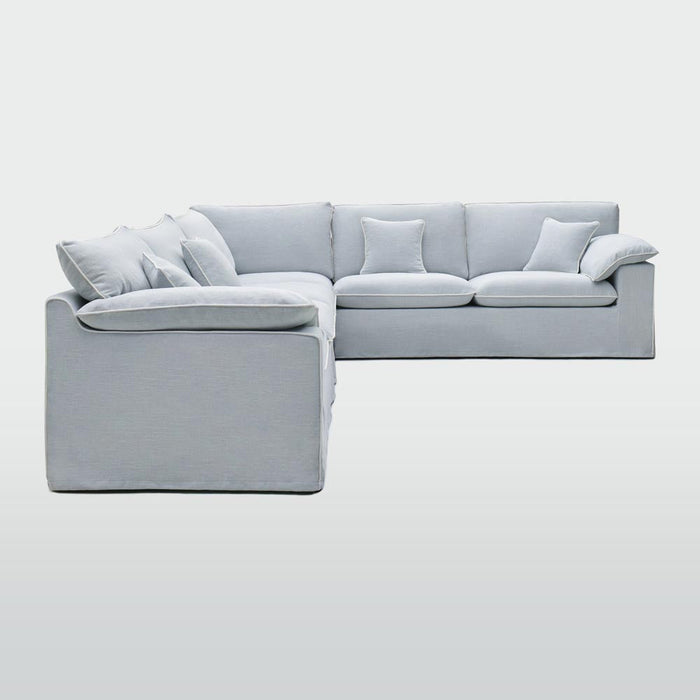 Norfolk 6 Seater Modular Beach w/White piping