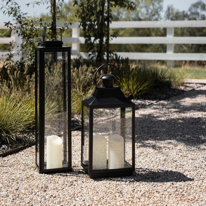 Lexington Lantern Large Black - Outdoor