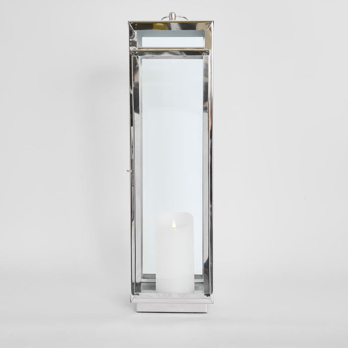 Charlotte Lantern Medium Nickel - Outdoor