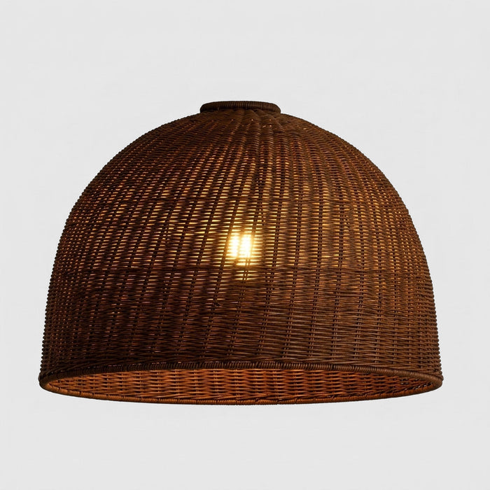 Urn Rattan Floor Lamp Shade