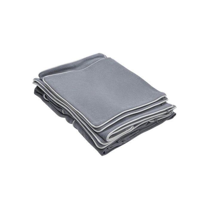 Slip Cover Only - Noosa Hamptons Chaise RHF Grey W/White Piping