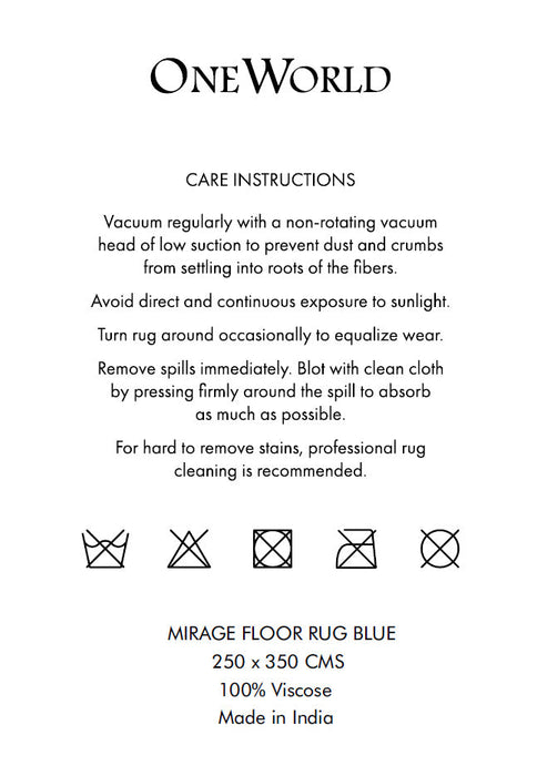 Mirage Floor Rug 250x350cm Blue
