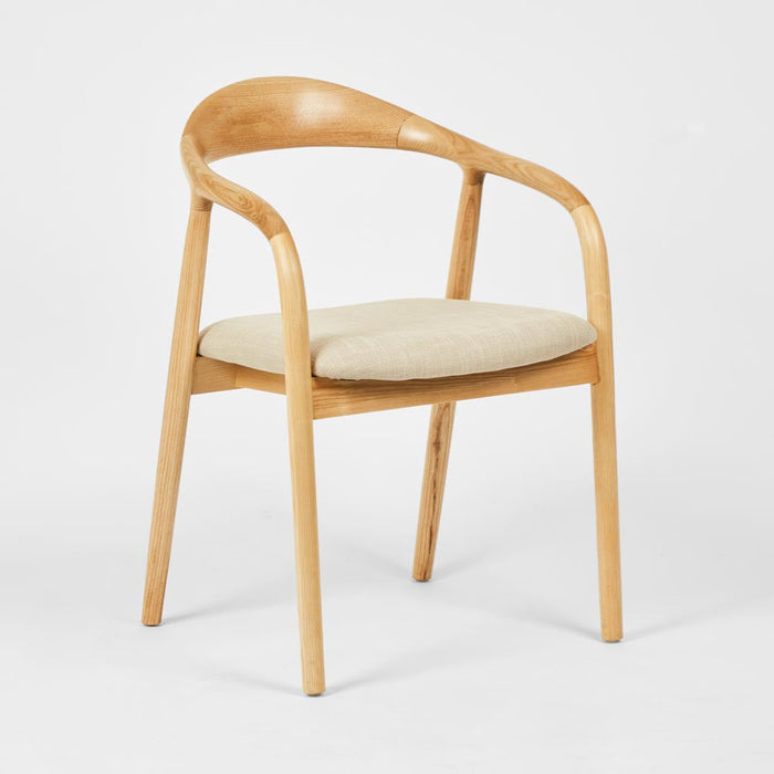 Mason Dining Chair Ash Natural Fabric