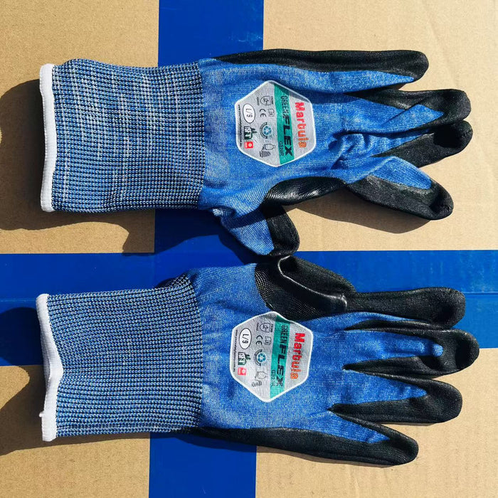 YSF - Green FLEX G820R Gloves - Cut Level 5/D, 18gg, Eco-Friendly Recycled Material, Breathable & Sustainable G820R