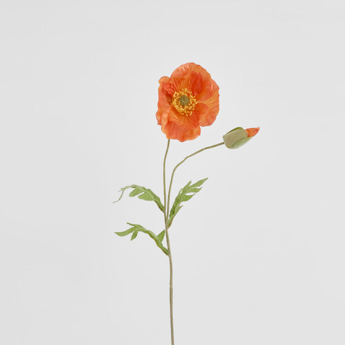 Poppy Stem 68cm Orange 6 pcs