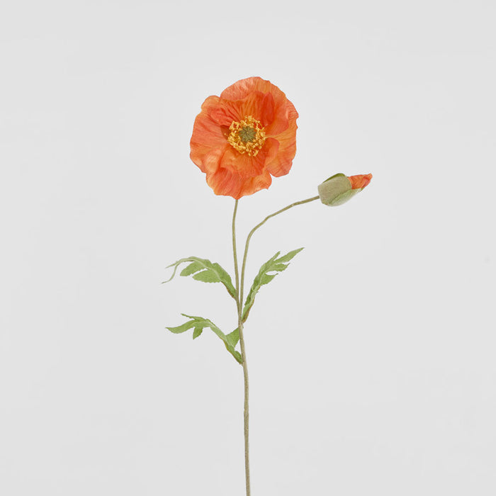 Poppy Stem 68cm Orange 6 pcs