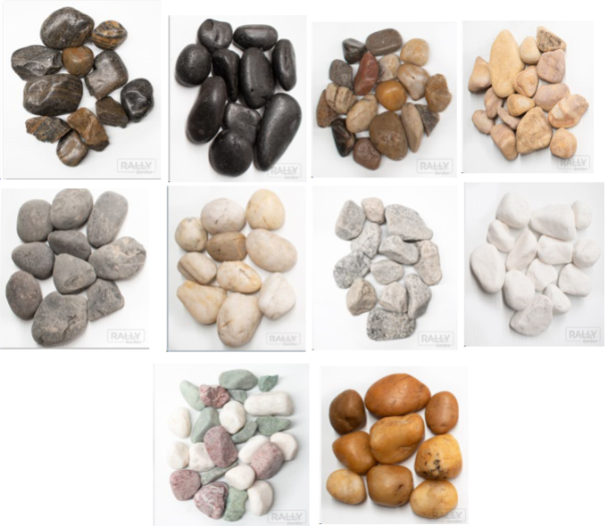 Garden Path Decorative Pebbles - Variety Packs for Landscaping and Gardening Black Pebbles White Pebbles