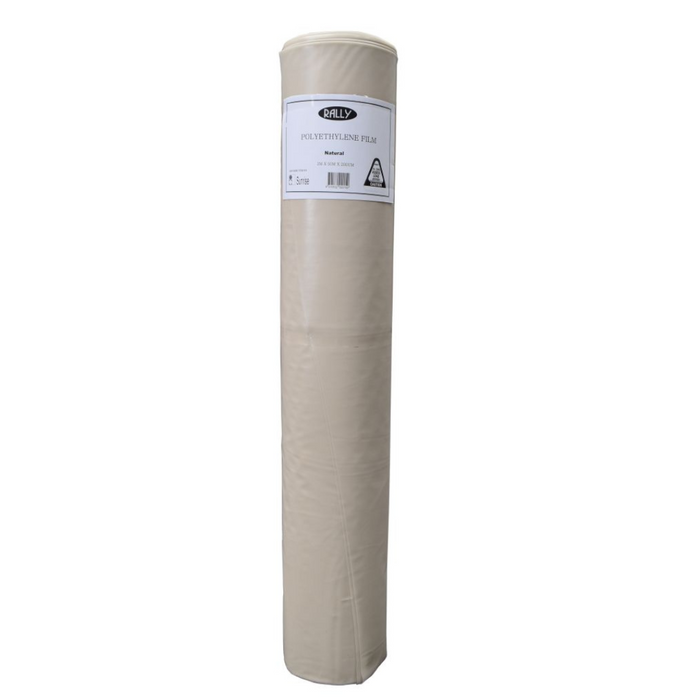 2m Natural Industrial Polyethylene Sheeting - Durable, Multi-Use Protection Film