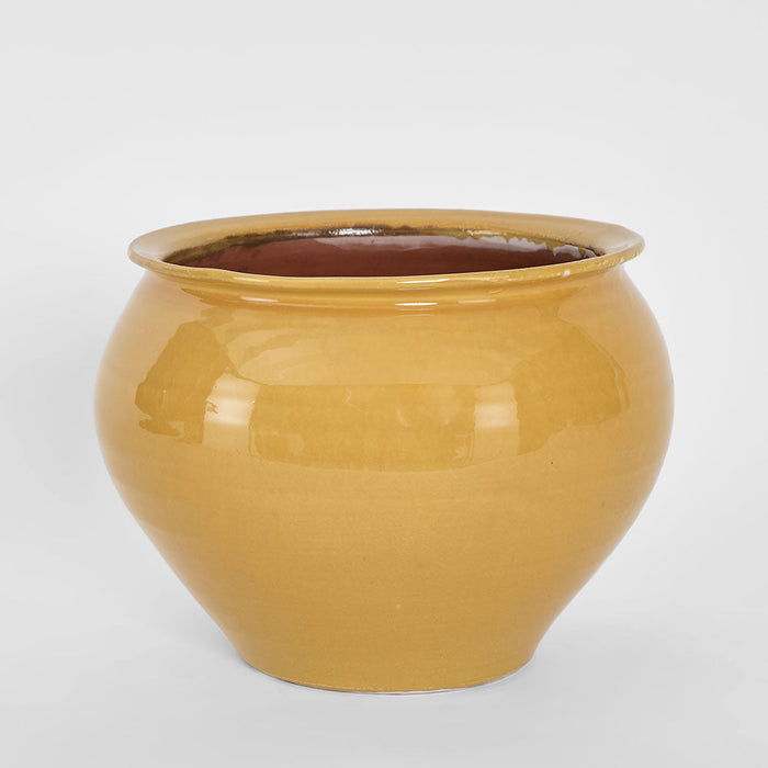 Petal Round Pot Mustard