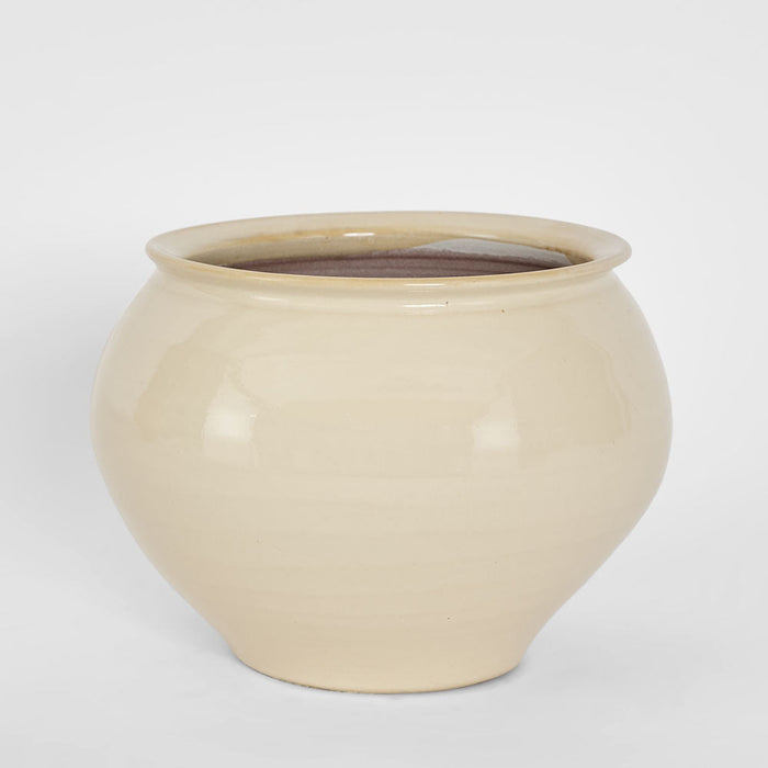Petal Round Pot White