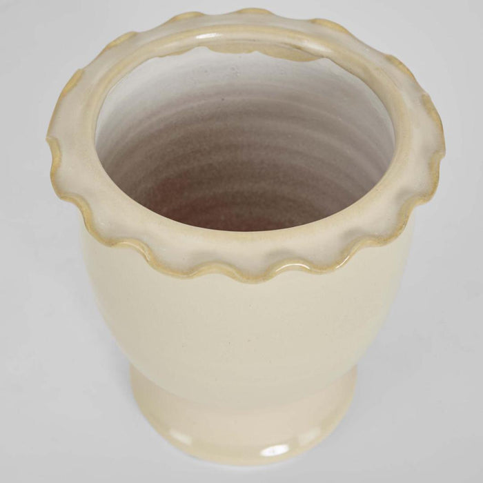 Petal Pot White Small