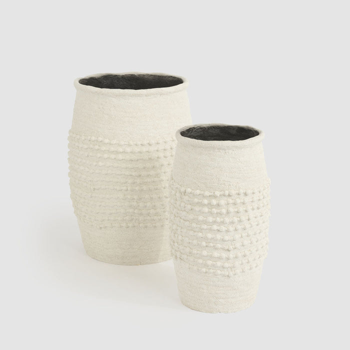 Adelina Set of 2 Planters White