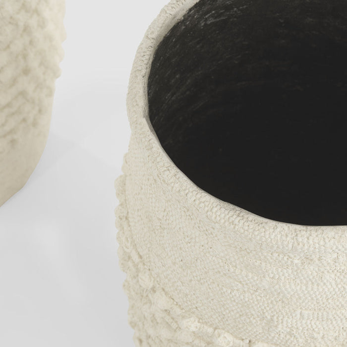 Adelina Set of 2 Planters White