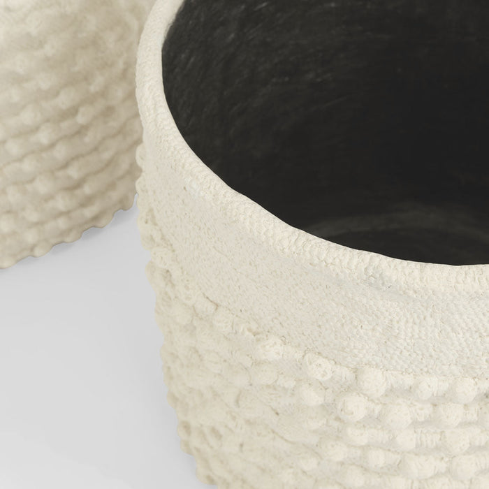 Leura Set of 2 Planters White