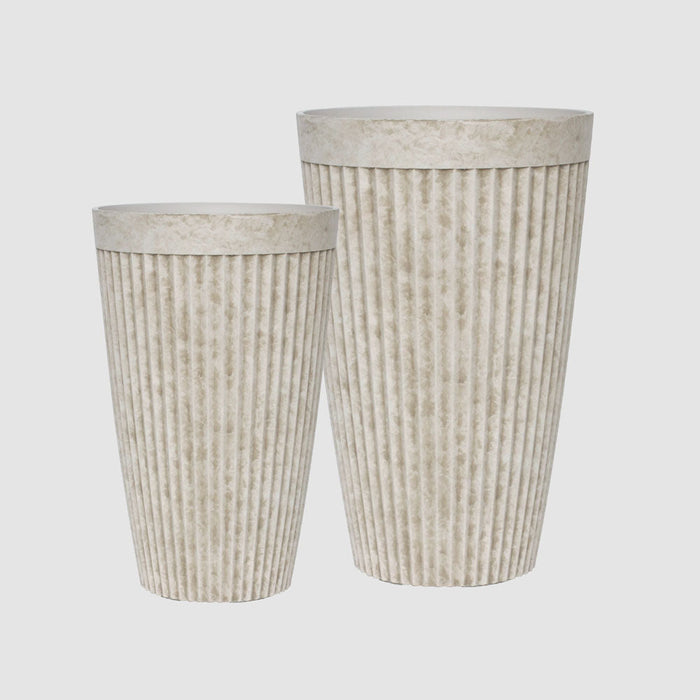 Elwood Tall Planters White