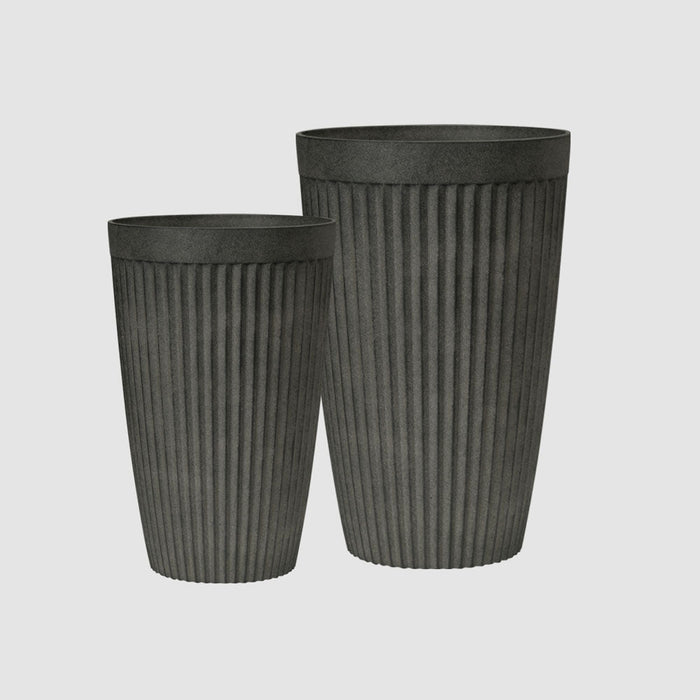 Elwood Tall Planters Black