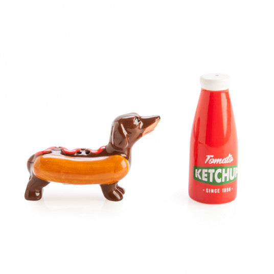 Flavour Mates Dachshund & Ketchup Salt & Pepper Set