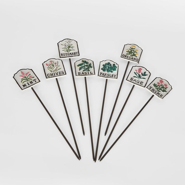 Herb Garden Stake Set of 8