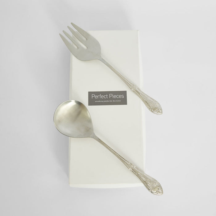 Eden Salad Servers Silver
