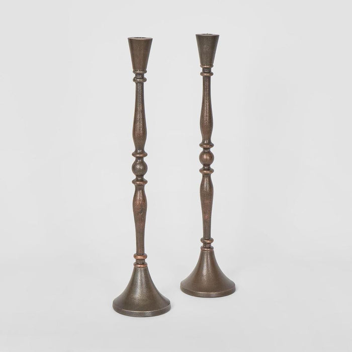 Antique Gold Candle Holder