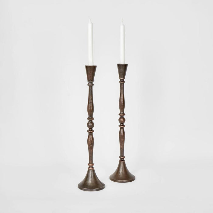 Antique Gold Candle Holder