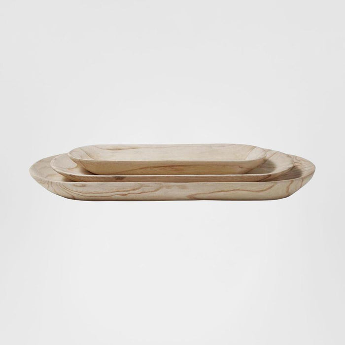 Wooden Oval Trays
