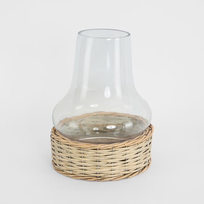 Chimney Hurricane With Wicker Base