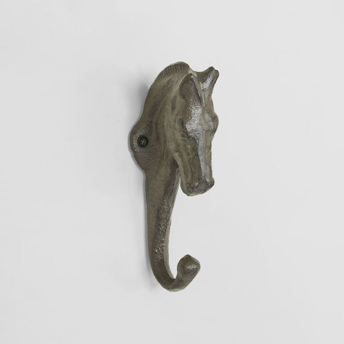 Stable Horse Cast Iron Wall Hook 2 pcs