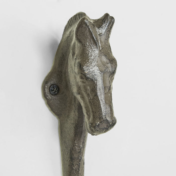 Stable Horse Cast Iron Wall Hook 2 pcs